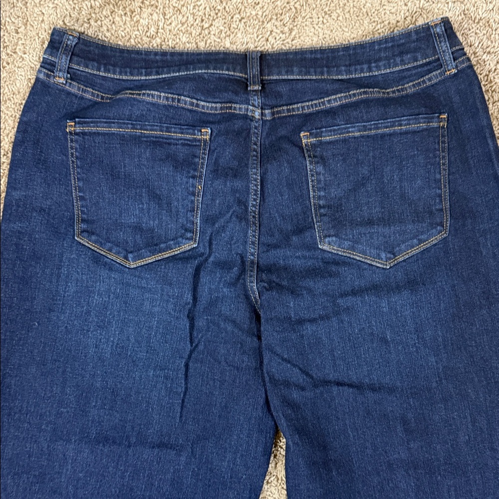 a.n.a Women's Deep Blue Wide Leg Jeans SKU0984 - Picture 8 of 9